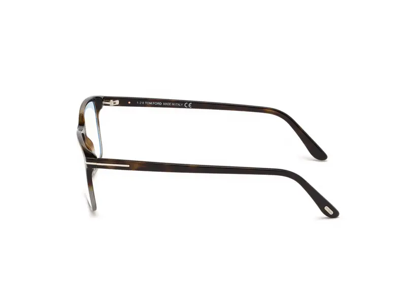 TOM FORD Uomo FT5584-B 56 Montature da vista Acetato Havana Squadrata Anti-luce blu miniatura 2