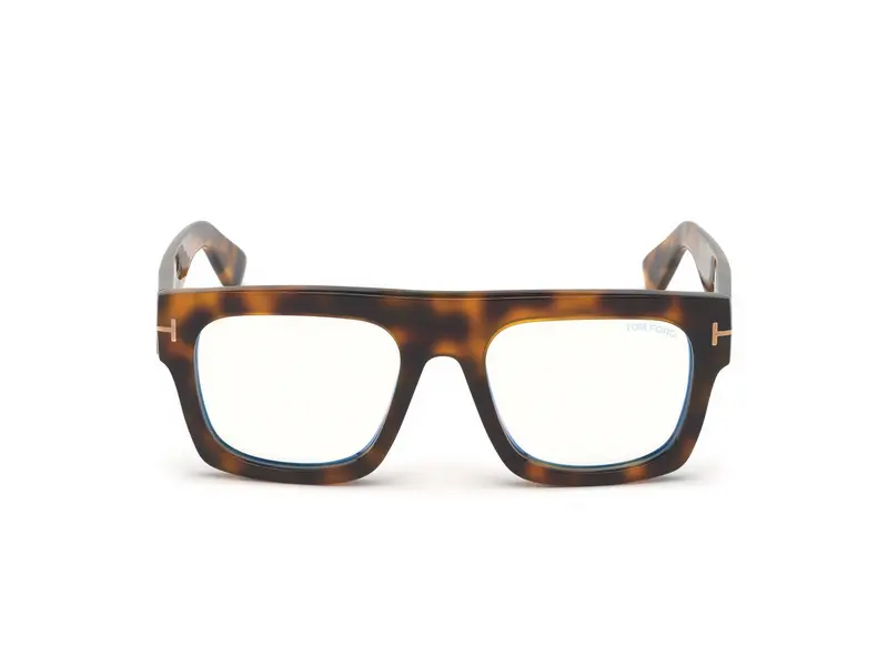 TOM FORD Uomo FT5634-B 56 Montature da vista Acetato Havana Geometrica Normale miniatura 2