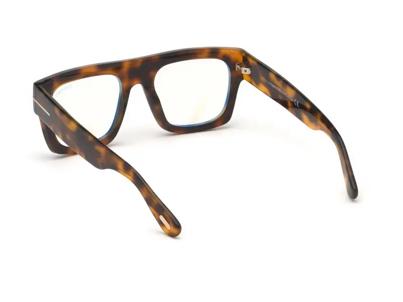 TOM FORD Uomo FT5634-B 56 Montature da vista Acetato Havana Geometrica Normale miniatura 3