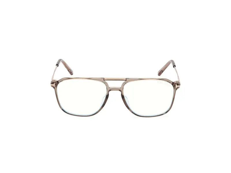 Uomo FT5665-B 045 Montature da vista Iniettato Marrone Squadrata Normale miniatura 2