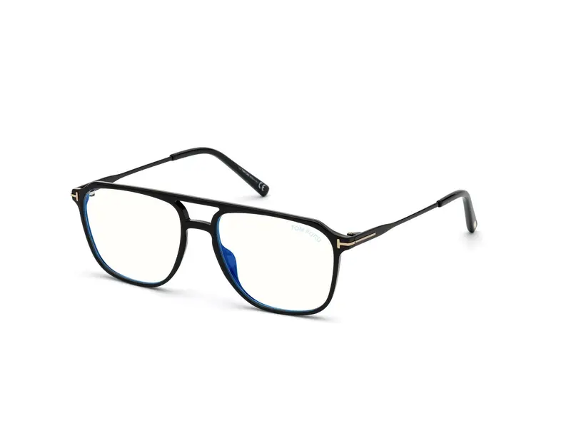 TOM FORD Uomo FT5665-B 1 Montature da vista Iniettato Nero  Squadrata Normale