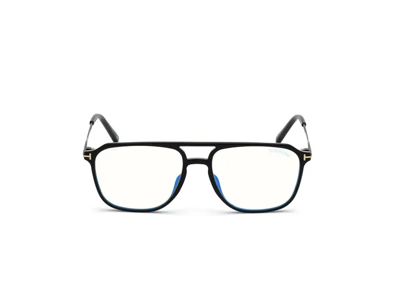 TOM FORD Uomo FT5665-B 1 Montature da vista Iniettato Nero Squadrata Normale miniatura 2