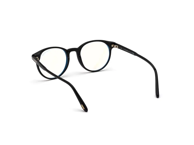 TOM FORD Uomo FT5695-B 001 Montature da vista Acetato Nero Rotonda Normale miniatura 3
