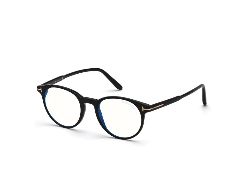 TOM FORD Uomo FT5695-B 001 Montature da vista Acetato Nero  Rotonda Normale