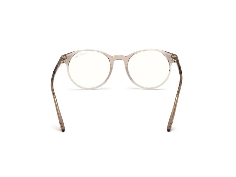 TOM FORD Uomo FT5695-B 45 Montature da vista Acetato Marrone Rotonda Normale Anti luce blu - per PC miniatura 3