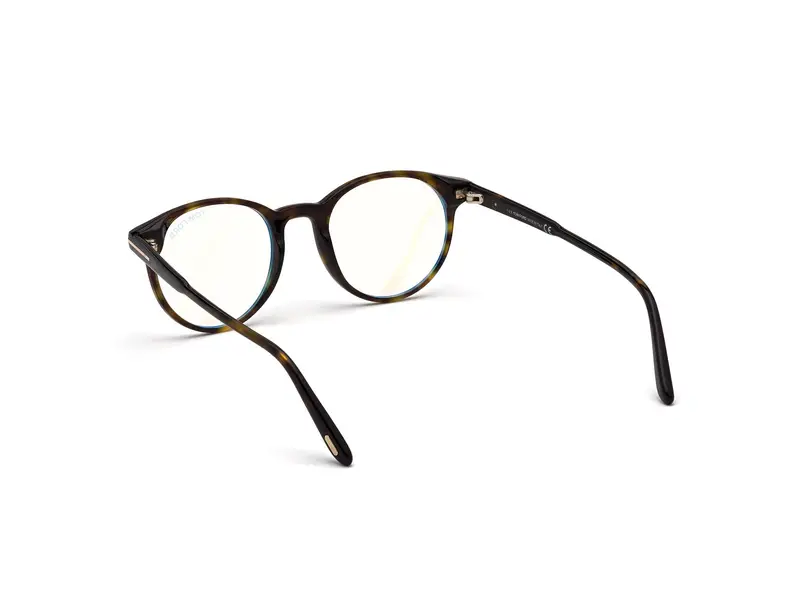 TOM FORD Uomo FT5695-B 52 Montature da vista Acetato Havana Rotonda Normale miniatura 3
