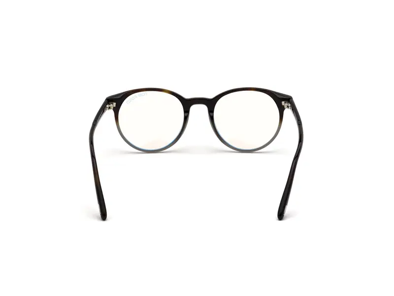 TOM FORD Uomo FT5695-B 56 Montature da vista Acetato Havana Rotonda Normale Anti luce blu - per PC miniatura 3