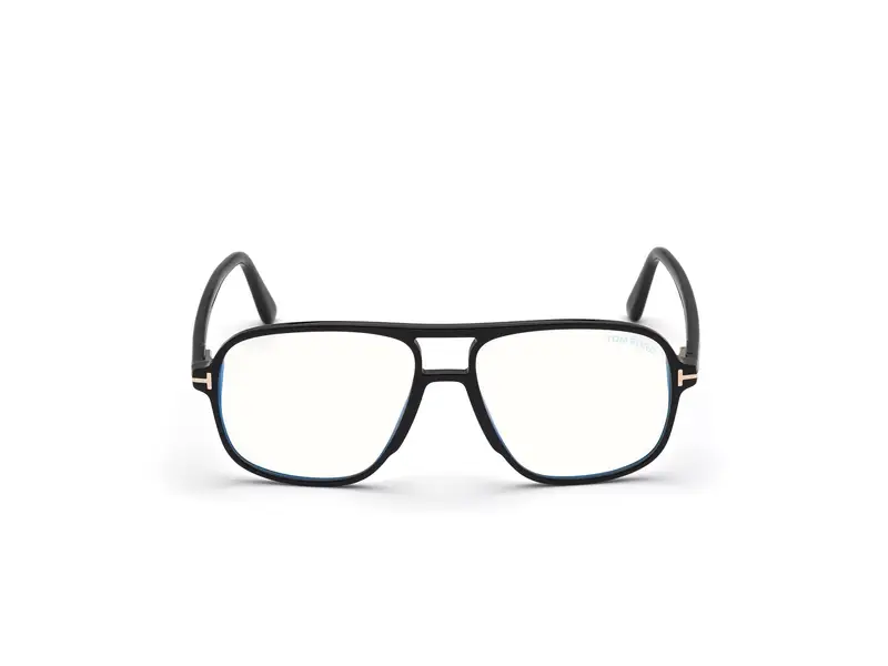 TOM FORD Uomo FT5737-B 1 Montature da vista Acetato Nero Squadrata Normale miniatura 2
