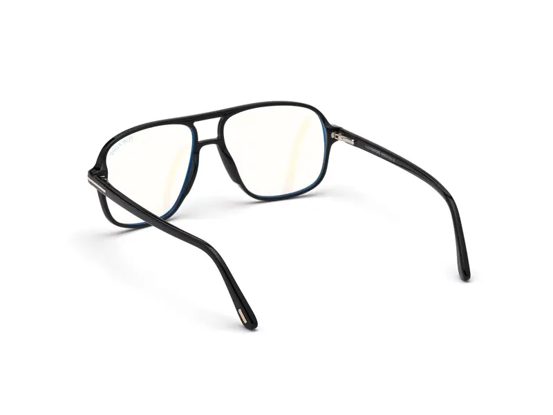 TOM FORD Uomo FT5737-B 1 Montature da vista Acetato Nero Squadrata Normale miniatura 3