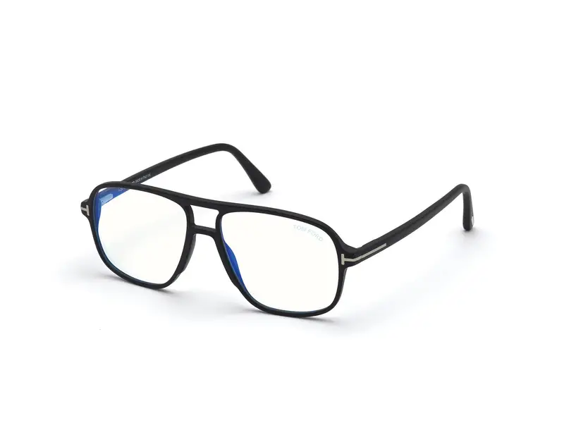 TOM FORD Uomo FT5737-B 2 Montature da vista Acetato Nero Squadrata Normale
