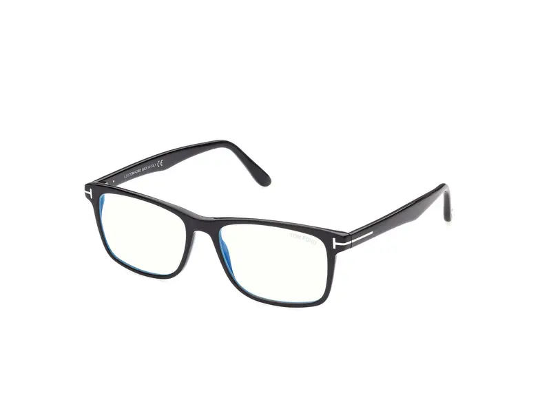 TOM FORD Uomo FT5752-B 001 Montature da vista Acetato Nero  Squadrata Normale