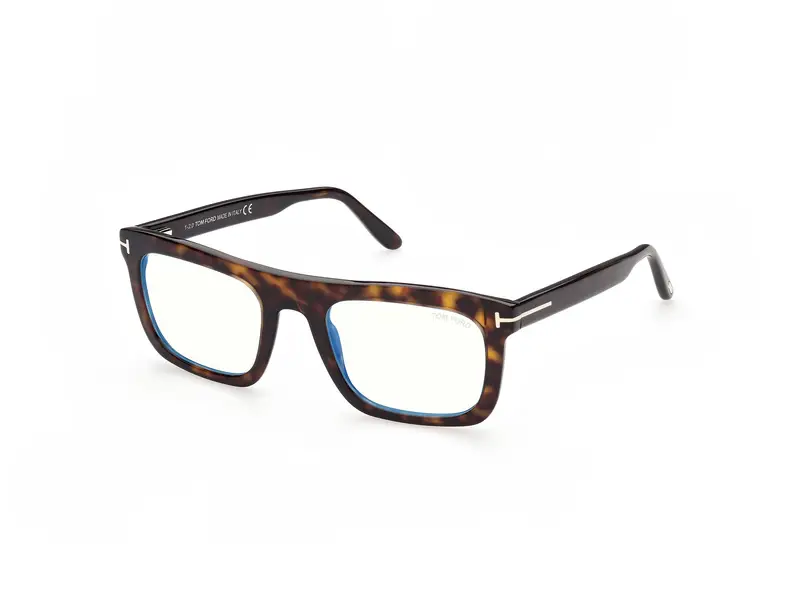 TOM FORD Uomo FT5757-B 52 Montature da vista Acetato Havana  Squadrata Normale