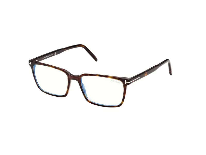 TOM FORD Uomo FT5802-B 52 Montature da vista Acetato Havana  Squadrata Normale