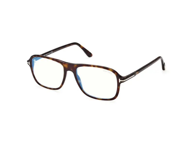 TOM FORD Uomo FT5806-B 52 Montature da vista Acetato Havana Squadrata Normale