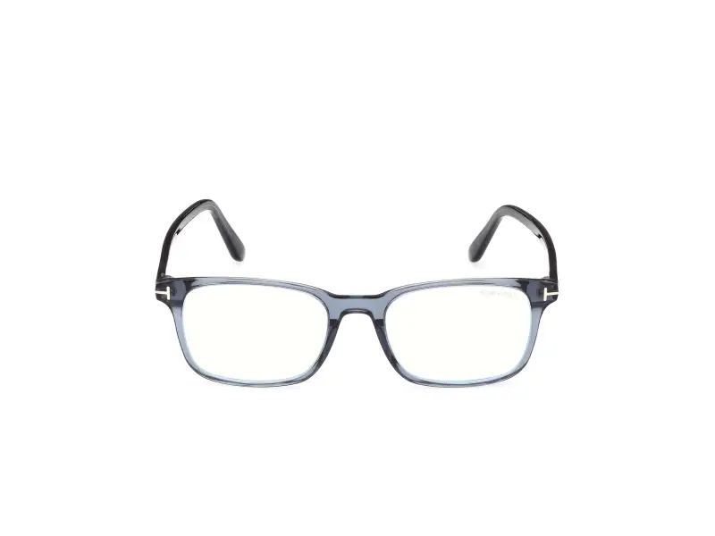 Uomo FT5831-B 090 Montature da vista Acetato Blu Squadrata Normale miniatura 2