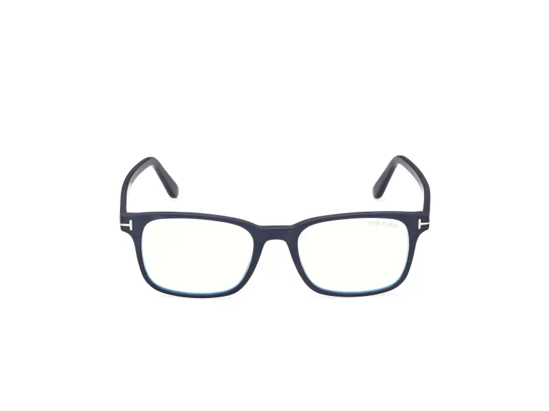 Uomo FT5831-B 091 Montature da vista Acetato Blu Squadrata Normale miniatura 2