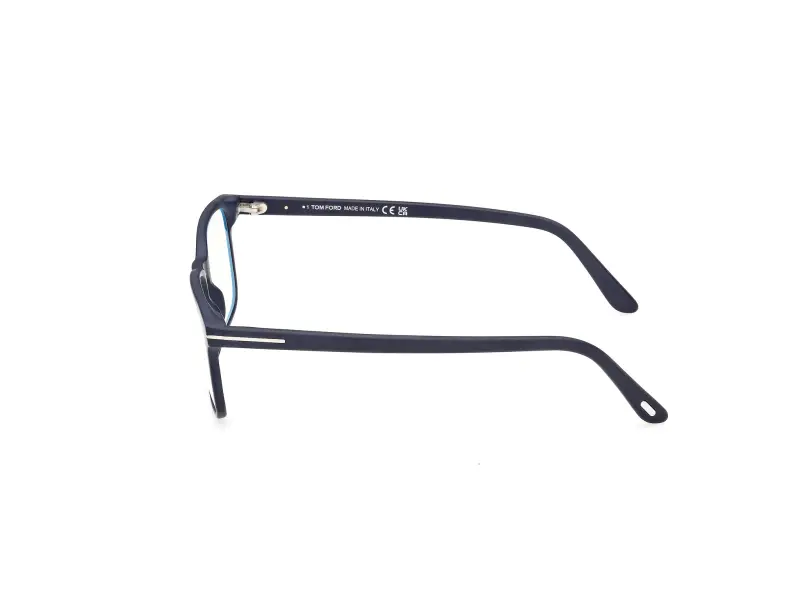 Uomo FT5831-B 091 Montature da vista Acetato Blu Squadrata Normale miniatura 3