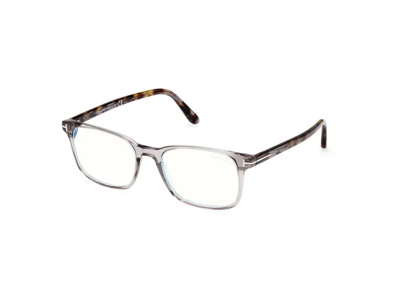 TOM FORD Uomo FT5831-B 20 Occhiali anti luce blu Acetato Grigio Squadrata Anti-luce blu