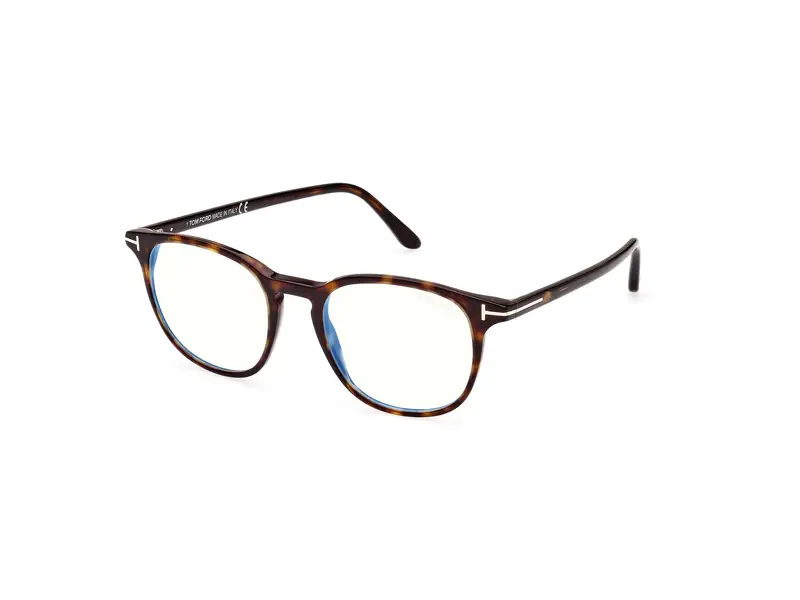 Uomo FT5832-B 52 Montature da vista Acetato Havana Rotonda Normale