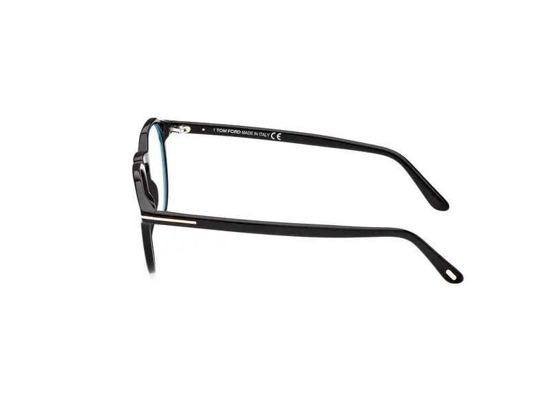 TOM FORD Uomo FT5833-B 1 Montature da vista Acetato Nero Rotonda Normale miniatura 2