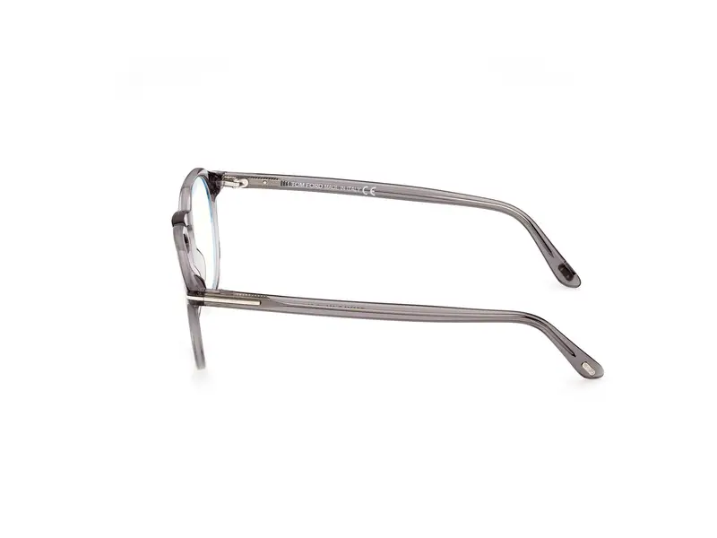 TOM FORD Uomo FT5833-B 20 Montature da vista Acetato Grigio Rotonda Normale miniatura 2