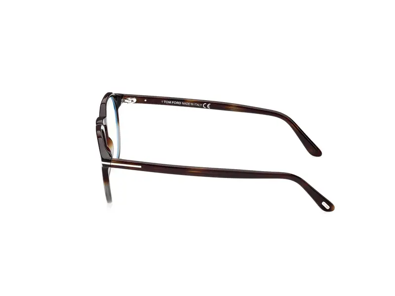 TOM FORD Uomo FT5833-B 56 Montature da vista Acetato Havana Rotonda Normale miniatura 2