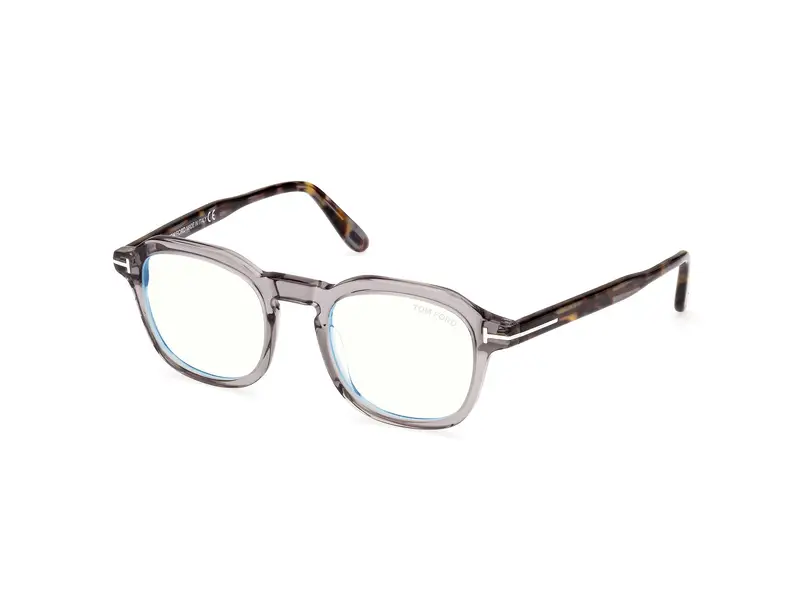 TOM FORD Uomo FT5836-B 20 Montature da vista Acetato Grigio Geometrica Normale