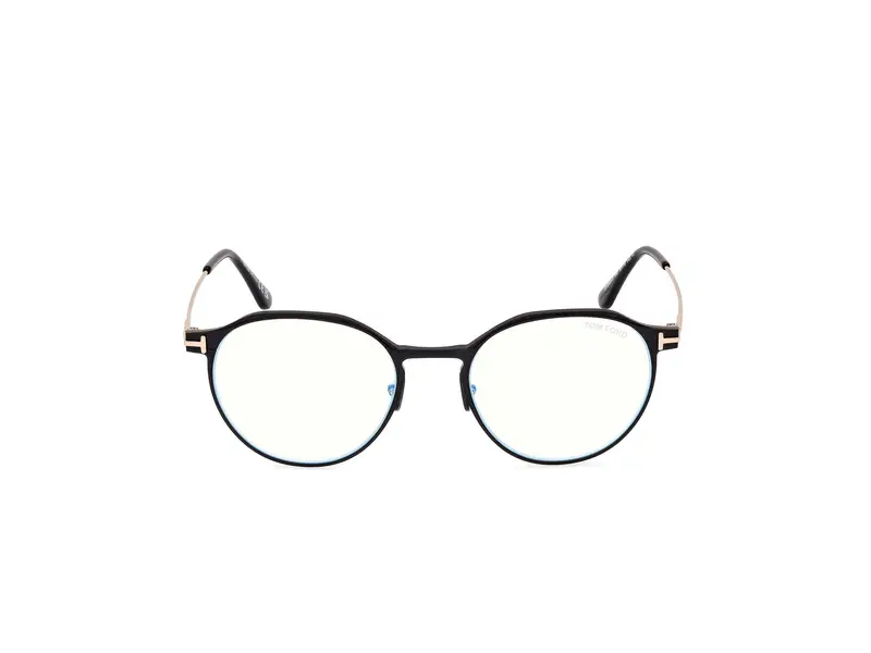 TOM FORD Uomo FT5866-B 2 Montature da vista Metallo Nero Rotonda Normale miniatura 2