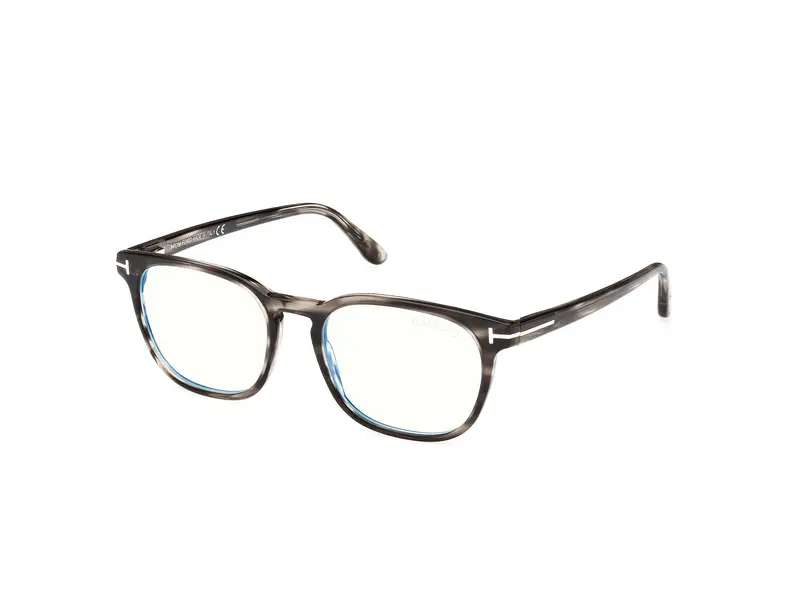 TOM FORD Uomo FT5868-B 20 Montature da vista Acetato Grigio Squadrata Normale