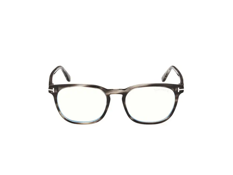 TOM FORD Uomo FT5868-B 20 Montature da vista Acetato Grigio Squadrata Normale miniatura 2