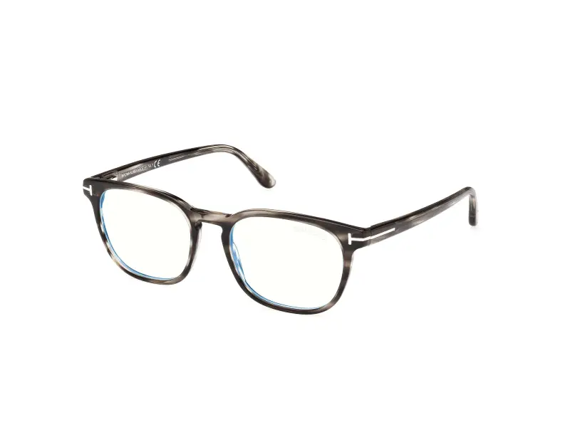 Uomo FT5868-B 20 Montature da vista Acetato Grigio Squadrata Normale
