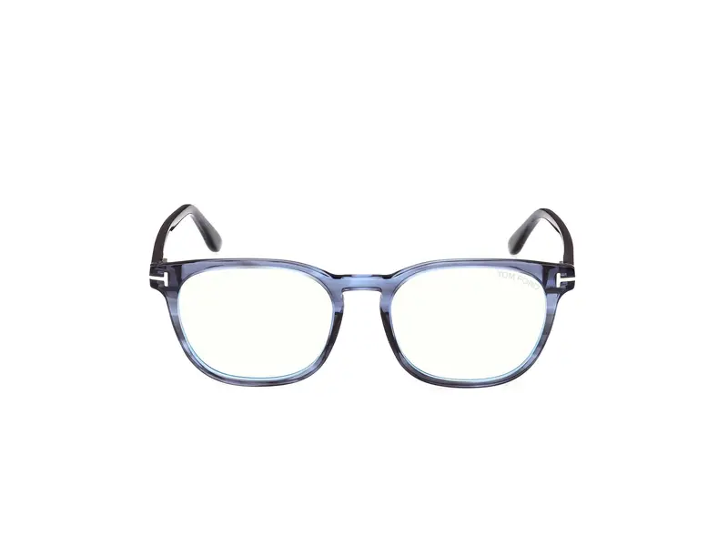 TOM FORD Uomo FT5868-B 92 Montature da vista Acetato Blu Squadrata Normale miniatura 2