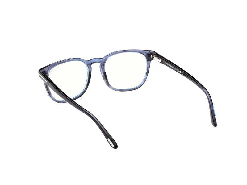TOM FORD Uomo FT5868-B 92 Montature da vista Acetato Blu Squadrata Normale miniatura 3