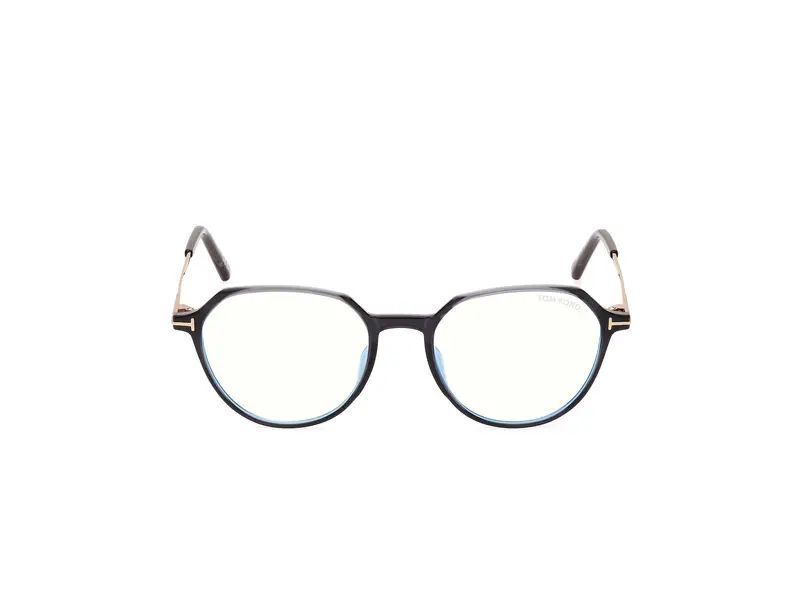TOM FORD Uomo FT5875-B 20 Montature da vista Iniettato Grigio Rotonda Normale miniatura 2
