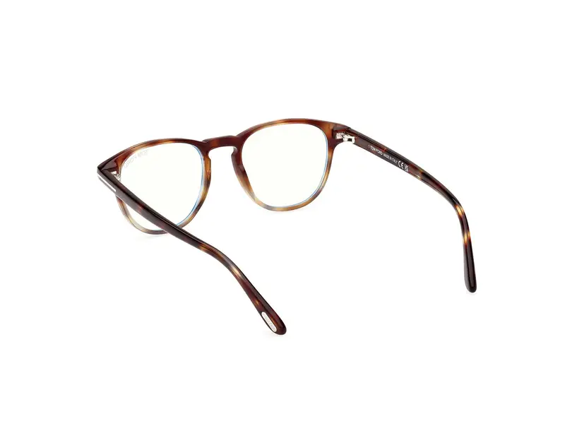 TOM FORD Uomo FT5899-B 55 Montature da vista Acetato Havana Squadrata Normale miniatura 3