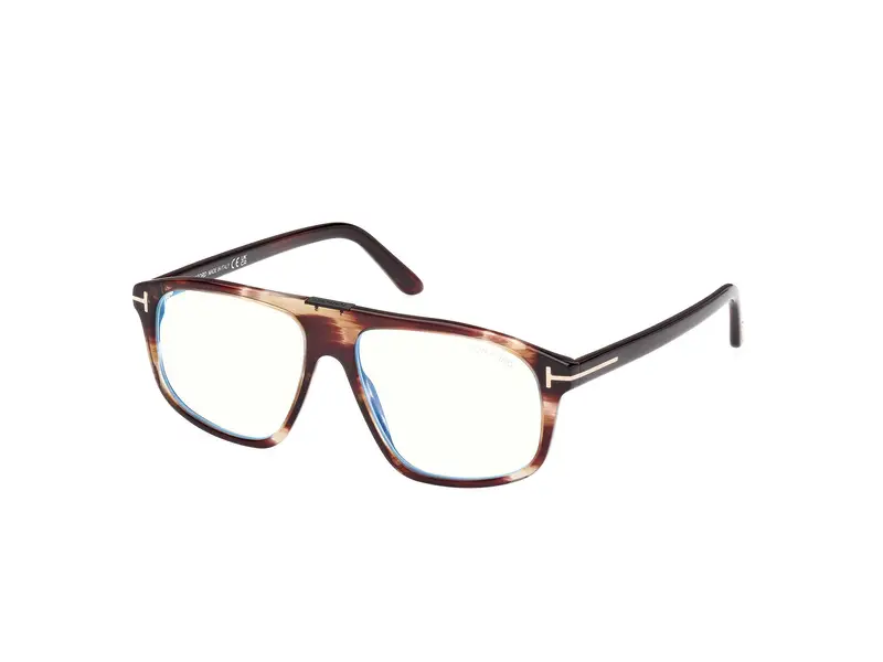 TOM FORD Uomo FT5901-B 50 Montature da vista Acetato Marrone  Pilot Normale