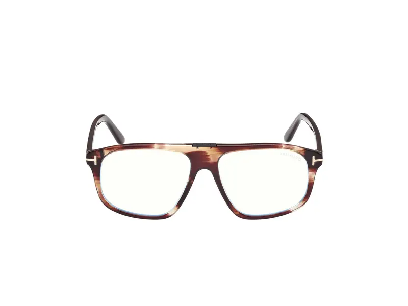 TOM FORD Uomo FT5901-B 50 Montature da vista Acetato Marrone Pilot Normale miniatura 2