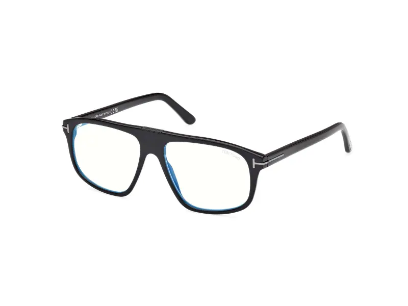 Uomo FT5901-B-N 1 Montature da vista Acetato Nero Pilot Normale