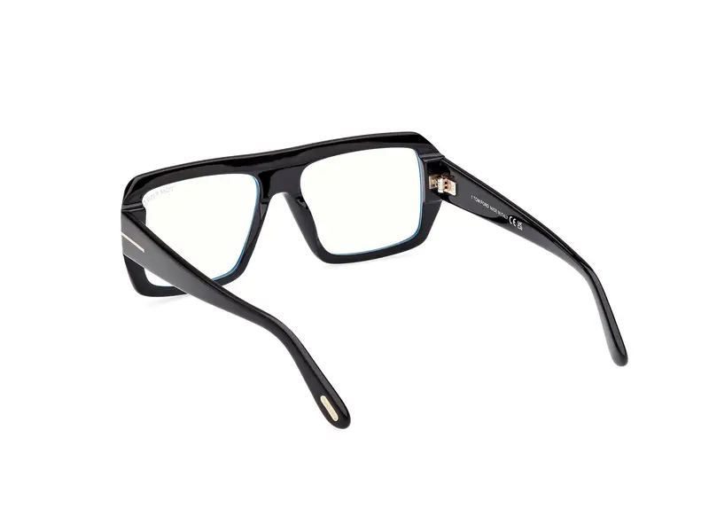 TOM FORD Uomo FT5903-B 1 Montature da vista Acetato Nero Squadrata Normale miniatura 3