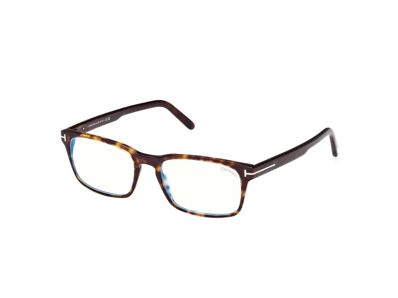 TOM FORD Uomo FT5938-B 52 Montature da vista Acetato Havana Squadrata Normale