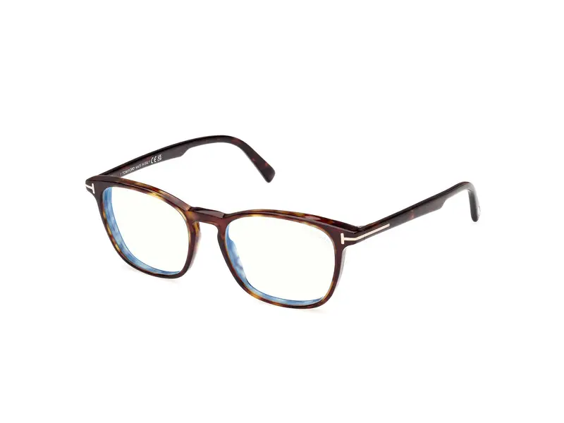TOM FORD Uomo FT5960-B 52 Montature da vista Acetato Havana  Squadrata Normale