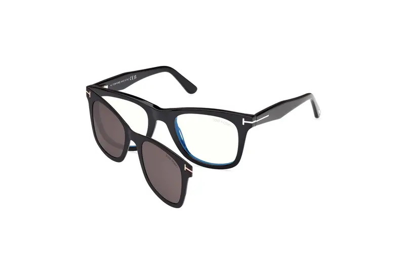 TOM FORD Uomo FT5970-B 1 Montature da vista Acetato Nero  Squadrata Normale