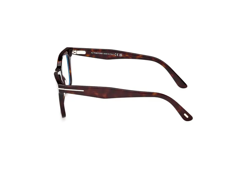 TOM FORD Uomo FT5970-B 52 Montature da vista Acetato Havana Squadrata Normale miniatura 2