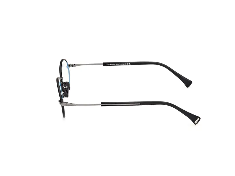 TOM FORD Uomo FT5973-B 20 Montature da vista Metallo Grigio Rotonda Normale miniatura 2