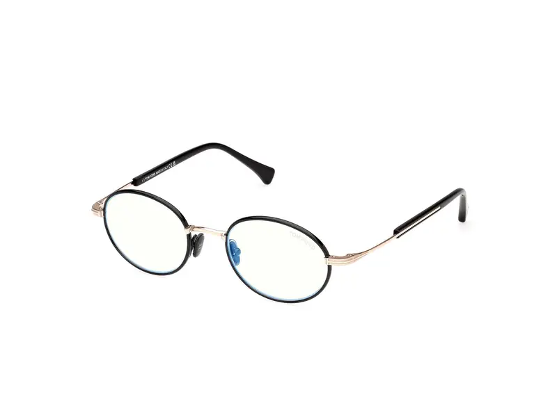 TOM FORD Uomo FT5973-B 5 Montature da vista Metallo Nero Rotonda Normale