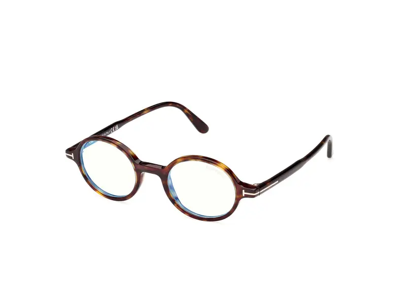 TOM FORD Uomo FT5975-B 52 Montature da vista Acetato Havana  Rotonda Normale