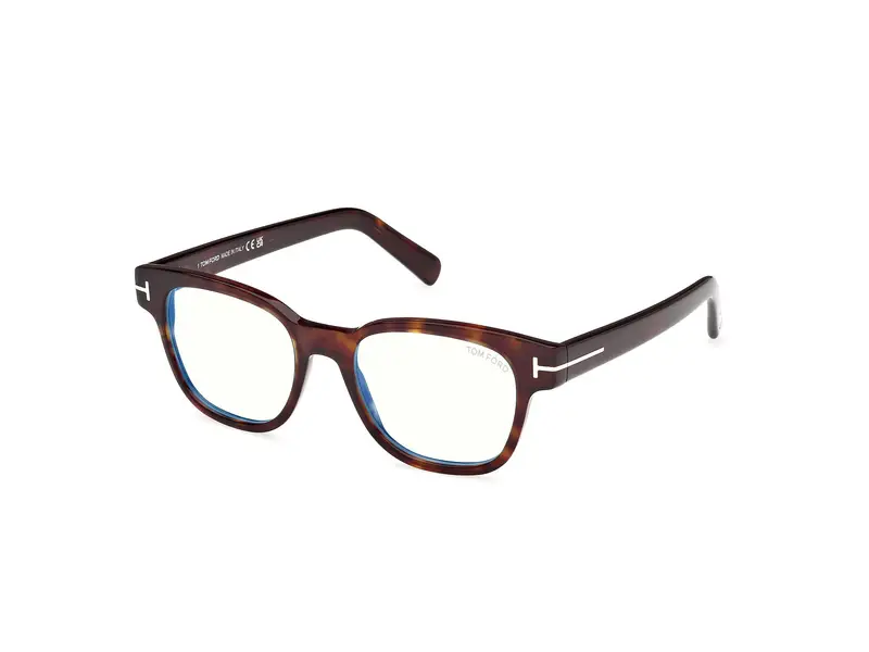 TOM FORD Uomo FT5977-B 52 Montature da vista Acetato Havana  Squadrata Normale