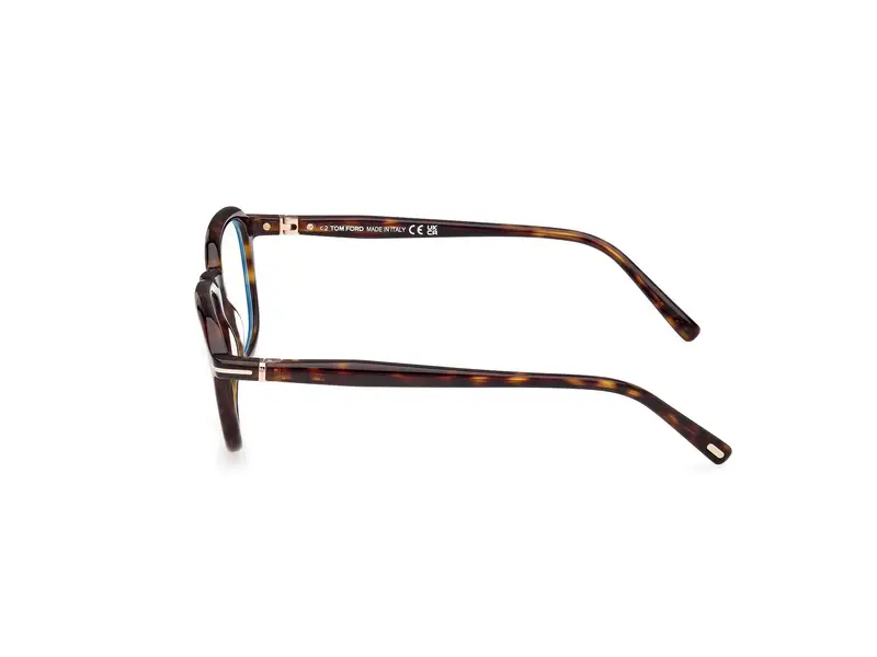 TOM FORD Uomo FT5980-B 52 Montature da vista Acetato Havana Squadrata Normale miniatura 2