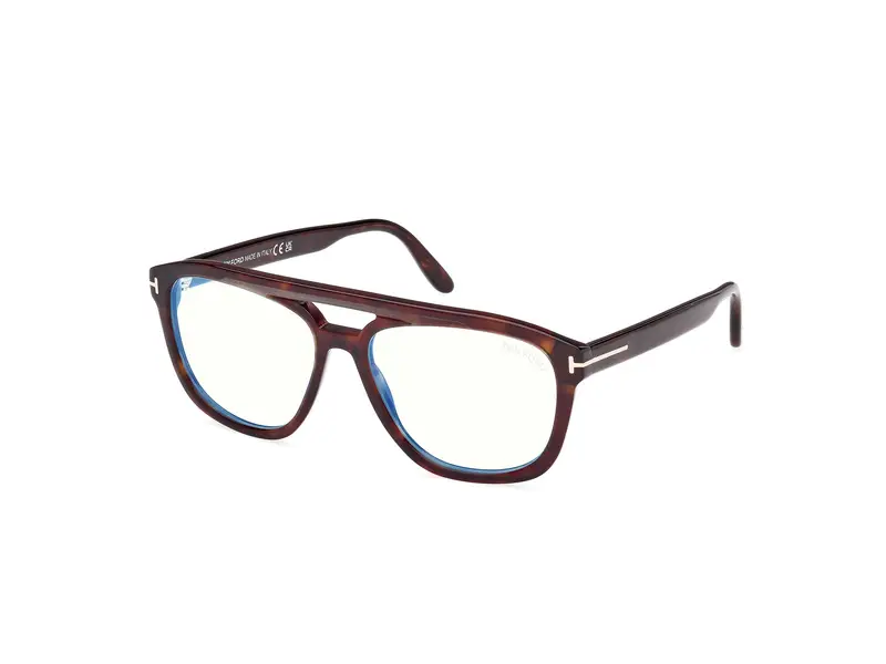 TOM FORD Uomo FT6024-B 52 Montature da vista Acetato Havana  Squadrata Normale