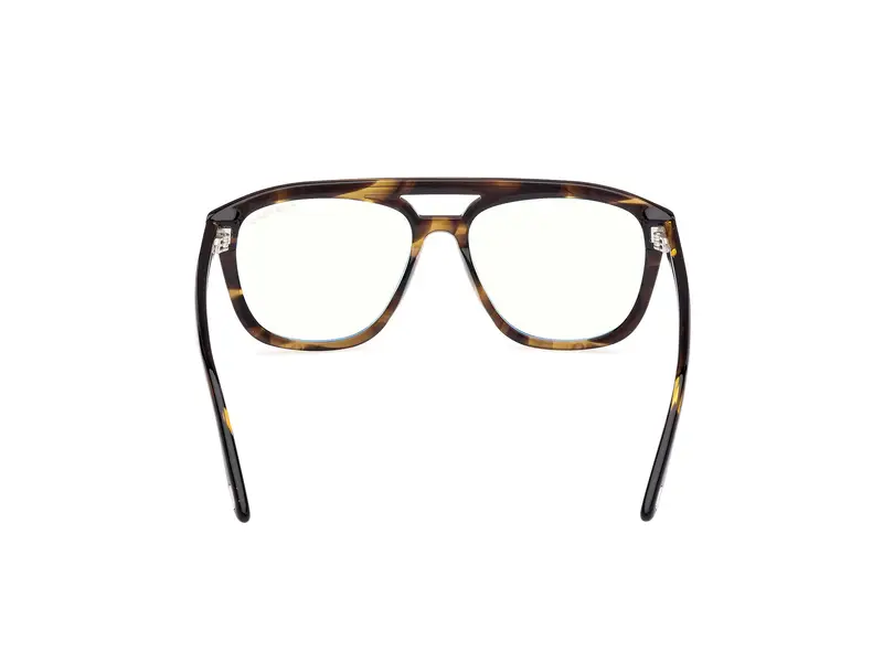 TOM FORD Uomo FT6024-B 55 Montature da vista Acetato Havana Squadrata Normale miniatura 3
